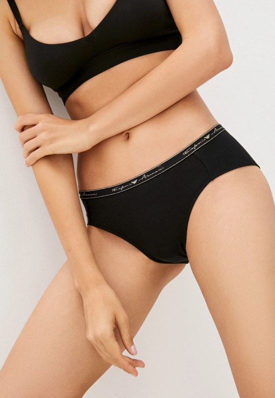 Dámské vysoké kalhotky 164520 1A223 - 00020 - Černá - Emporio Armani