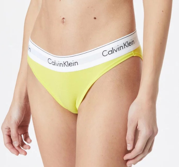 Dámské kalhotky F3787E ZIR - žlutá - Calvin Klein