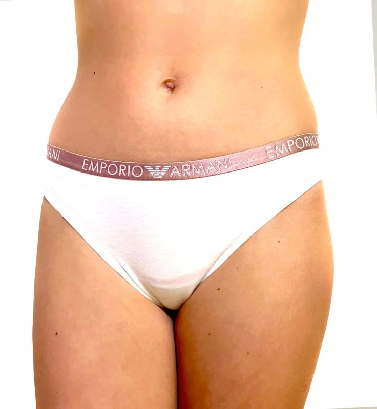 Dámské kalhotky - 163334 2R223 00010 - bilá - Emporio Armani