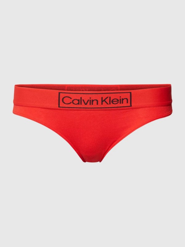 Dámské kalhotky Heritage - QF6775E XM9 - červenooranžová - Calvin Klein