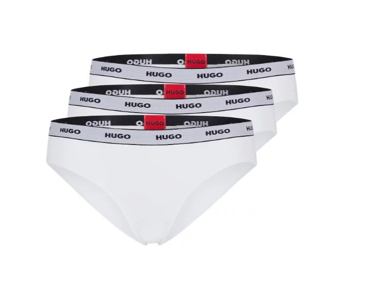 Dámské kalhotky 3ks 50469657 100 bílá Hugo Boss - Dámské spodní prádlo kalhotky a&nbsp;tanga