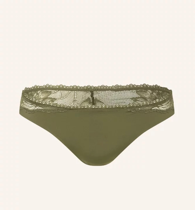 Dámské kalhotky Lotus QF6398E 0SR khaki Calvin Klein - Dámské spodní prádlo kalhotky a&nbsp;tanga