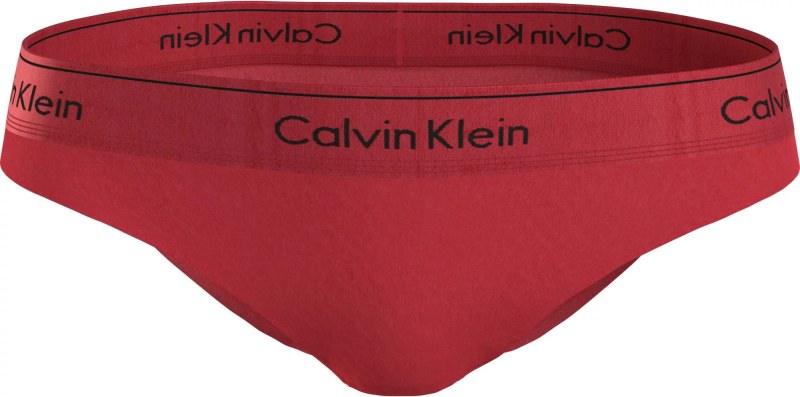 Dámské kalhotky BIKINI 000QF7451E XAT červené - Calvin Klein