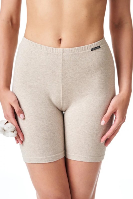 Dámské podvlékací kalhotky s nohavičkami HOT TOUCH LXU 729 Béžová - Key