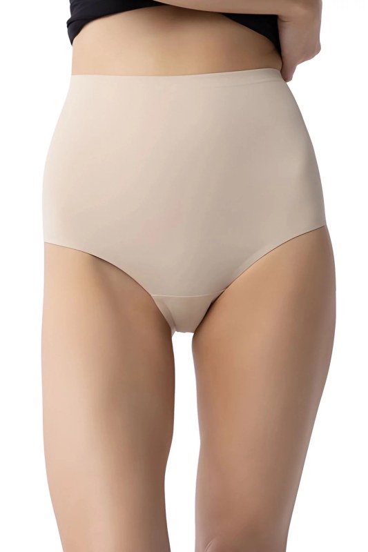 Dámské kalhotky Amber maxi high beige - Julimex - Dámské spodní prádlo kalhotky a&nbsp;tanga