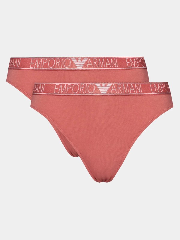 Dámské kalhotky 2Pack 164752 4R223 05373 korálové - Emporio Armani - Dámské spodní prádlo kalhotky a&nbsp;tanga