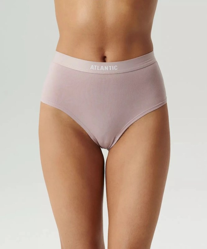Dámské kalhotky 3PACK Maxi Sport 3CLP-009 Černá/šedá/pudr růžová - Atlantic