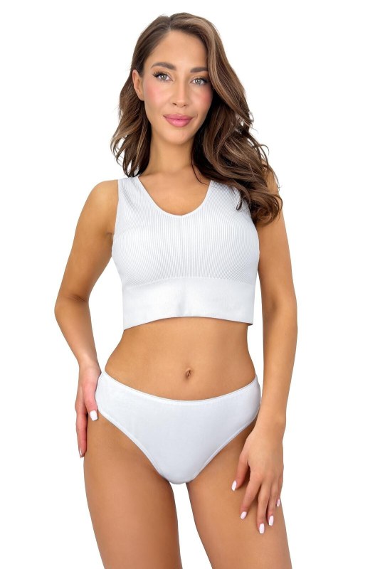 Dámské kalhotky brazilky 270 bílé - Donna