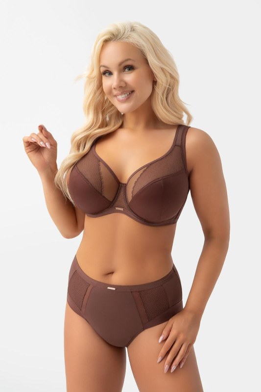 Kalhotky Gorsenia K442/1 Luisse čokoládové S–3XL