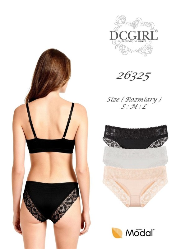 Kalhotky DC Girl 26325 A2, balení, velikosti S–L