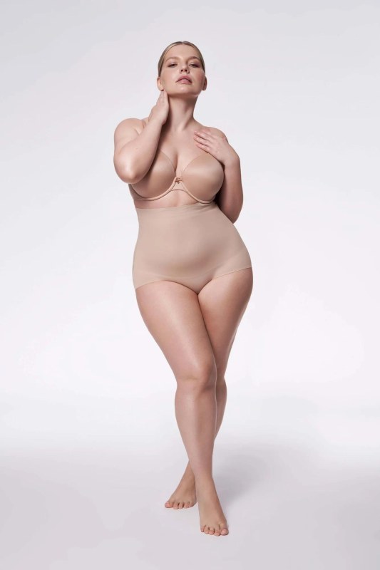 Figs 241 Basic High-Waist Panty Natural - Julimex - Dámské spodní prádlo kalhotky a&nbsp;tanga