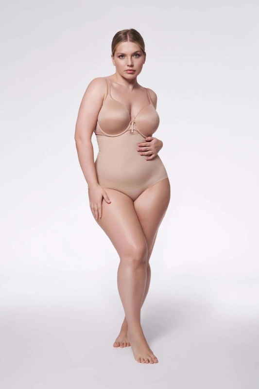Figs 251 Basic High-Waish Panty Extra Natural - Julimex - Dámské spodní prádlo kalhotky a&nbsp;tanga