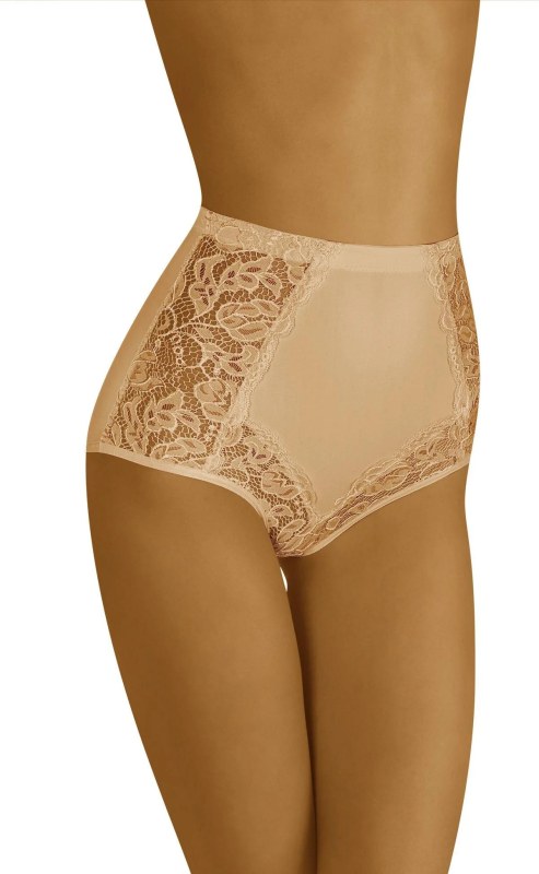 Dámské kalhotky Eleganta Beige - Wol-Bar