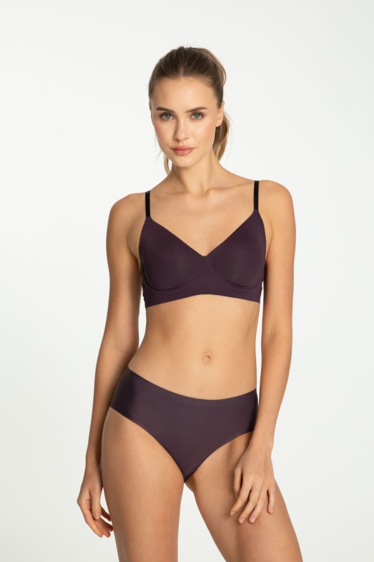 Spodní díl bikin Dark Plum Simple Classic - Julimex