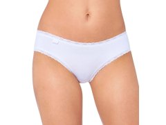 Kalhotky 24/7 Cotton Lace Hipster bílé - Sloggi