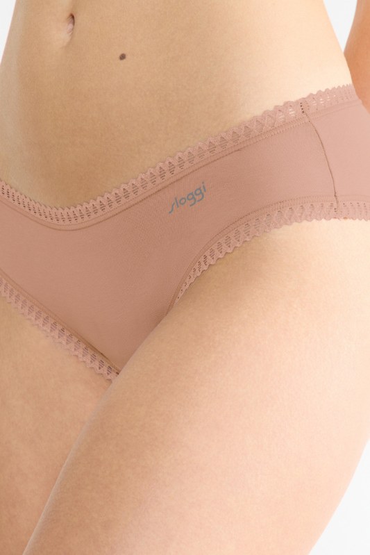 SLOGGI GO CRUSH HIPSTER KALHOTKY 3PACK BEIGE - Dámské spodní prádlo kalhotky a&nbsp;tanga šortkové a&nbsp;hipster kalhotky