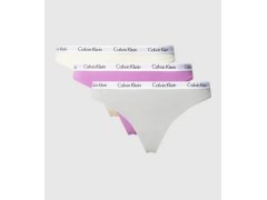 Dámské tanga 3pcs QD3587E CFU Vícebarevná - Calvin Klein