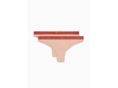 Dámská tanga 2PACK 163333 3F235 03050 nude - Emporio Armani