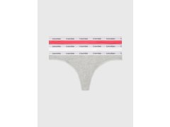 Dámská tanga 3Pack 000QD5209E NP4 vícebarevné - Calvin Klein