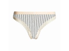 Dámská tanga Tonal Logo Lace UW0UW04463-0F8 - Tommy Hilfiger