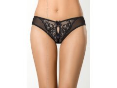 Tanga Brasiliana V-7835 Almond jelly black-beige – Axami