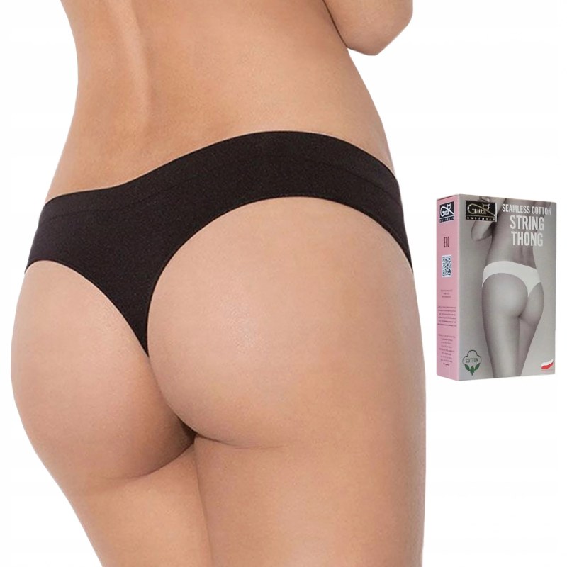 Dámské tanga SEAMLESS COTTON STRING THONG - Gatta