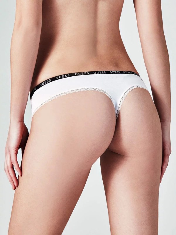 Tanga O84E31JR03G-A009 bílá - Guess - Dámské spodní prádlo kalhotky a&nbsp;tanga tanga