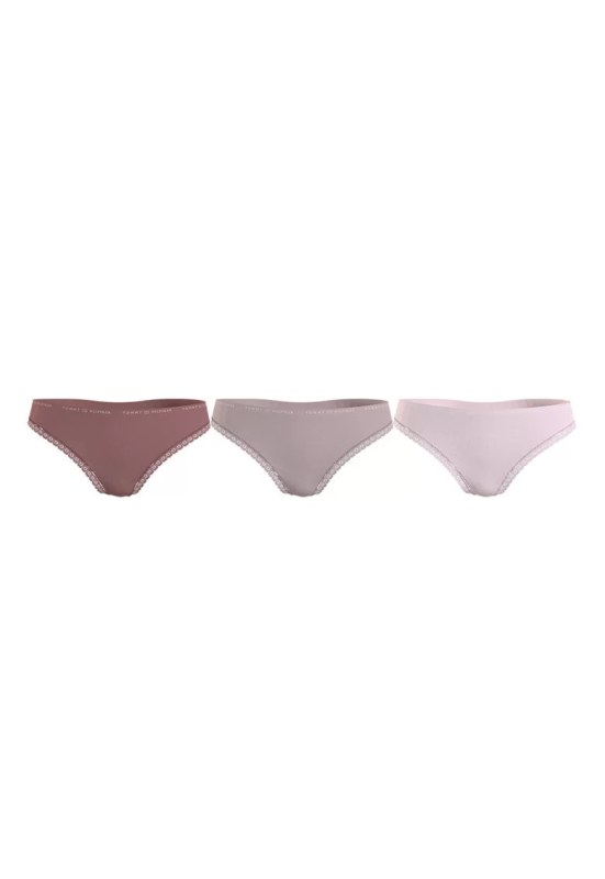 Tanga 3-pack UW0UW02824 - 0TG - Tommy Hilfiger - Dámské spodní prádlo kalhotky a&nbsp;tanga tanga