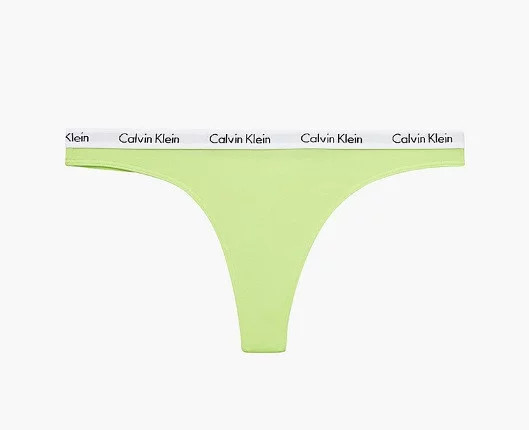 Dámská tanga D1617E LT3 žlutá - Calvin Klein