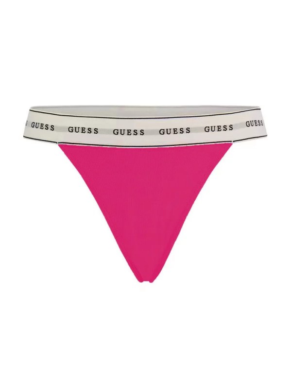 Dámské tanga O2BE04KBBU1 EXR malinová - Guess - Dámské spodní prádlo kalhotky a&nbsp;tanga tanga