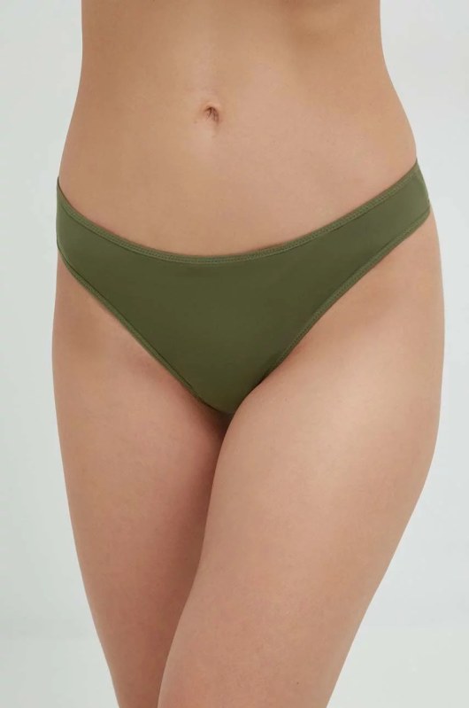 Dámské tanga QF6816E 0SR khaki - Calvin Klein - Dámské spodní prádlo kalhotky a&nbsp;tanga tanga