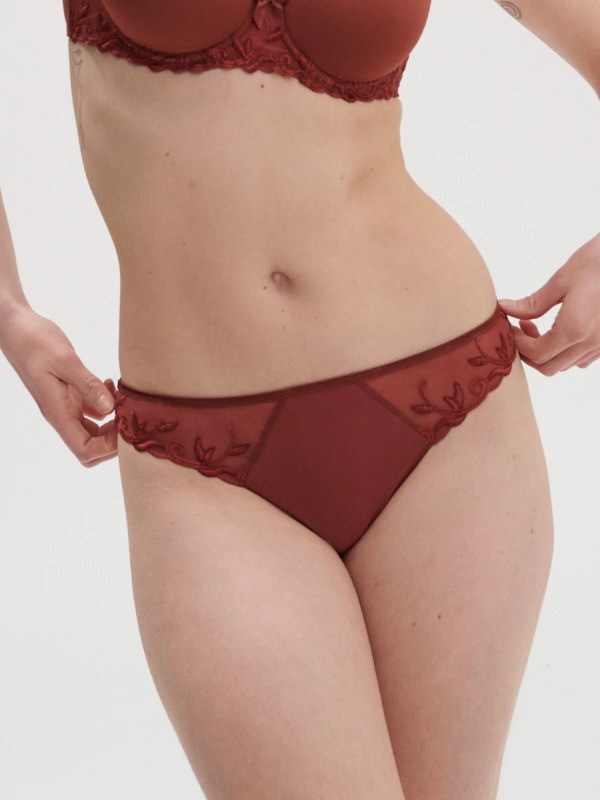 Dámská tanga Andora 131707 hnědý kaštan 778 - Simone Péréle - Dámské spodní prádlo kalhotky a&nbsp;tanga tanga
