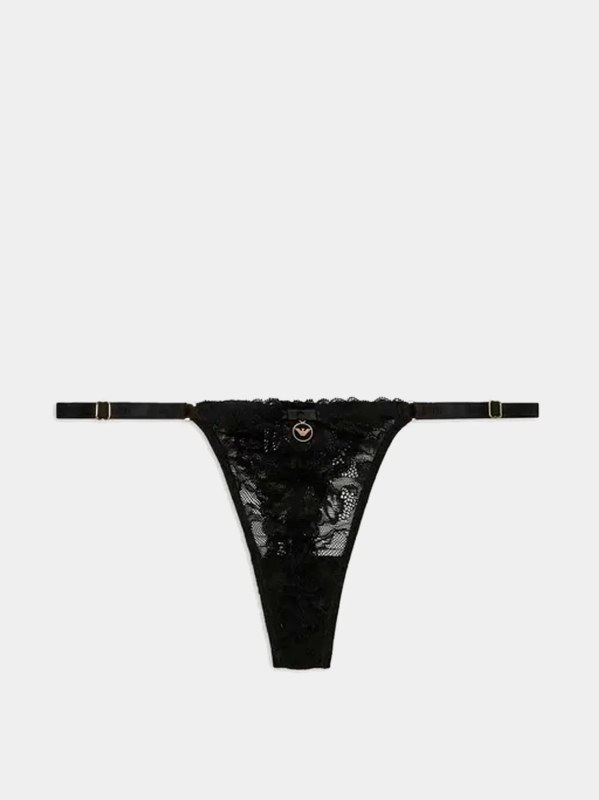 Dámská tanga 163826 4R206 00020 černé - Emporio Armani - Dámské spodní prádlo kalhotky a&nbsp;tanga tanga
