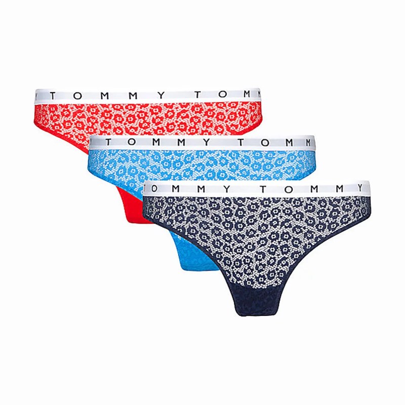 Dámská tanga Lace 3 Pack UW0UW02524-0V7 - Tommy Hilfiger - Dámské spodní prádlo kalhotky a&nbsp;tanga tanga