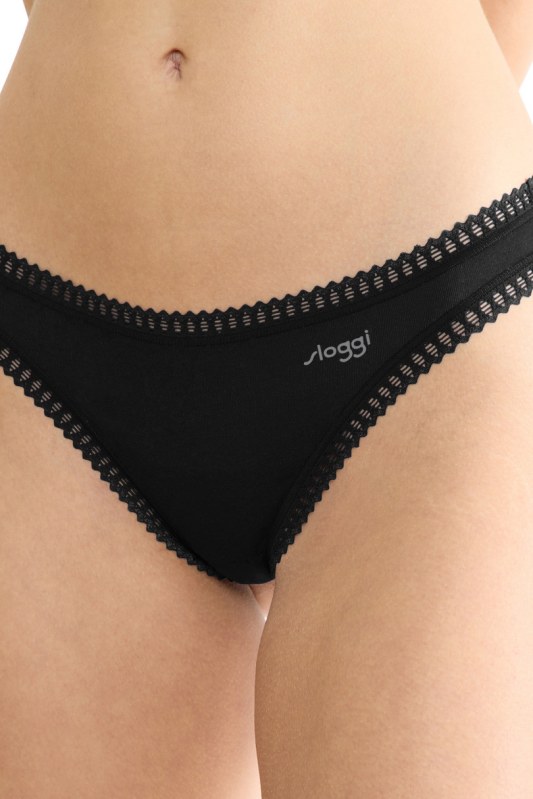 SLOGGI GO CRUSH TANGA 3PACK BLACK