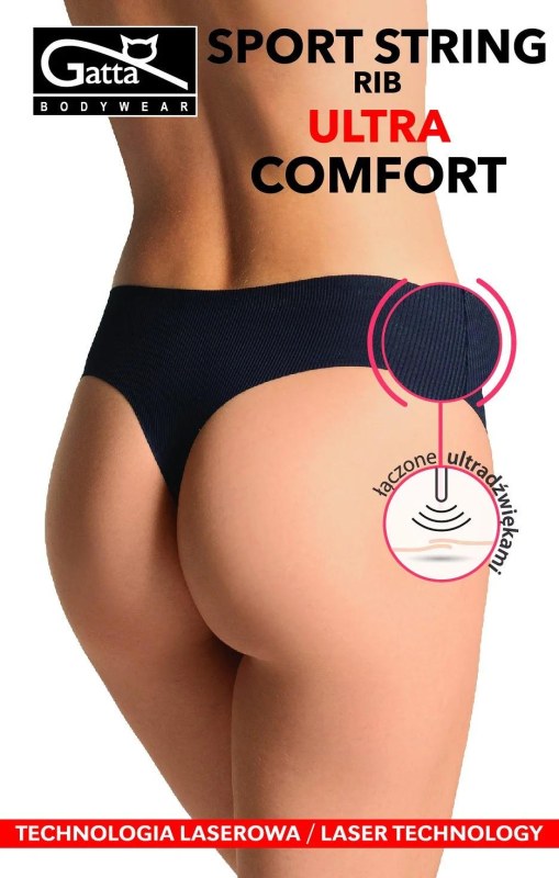 Dámské kalhotky string Gatta 41004 Sport RIB Ultra Comfort S-XL