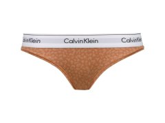 Dámské kalhotky F3787E 796 hnědá/vzor - Calvin Klein