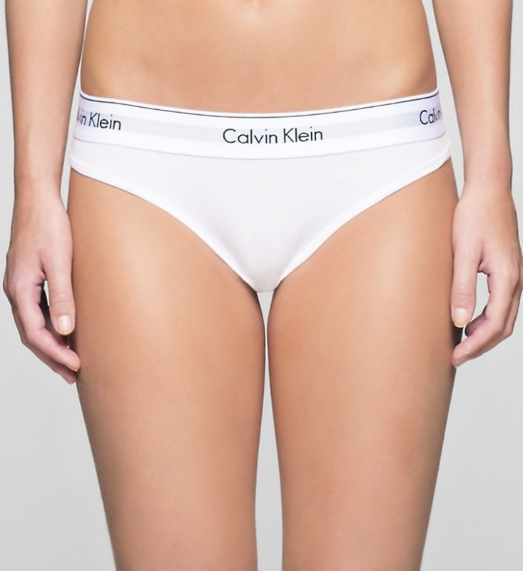 Kalhotky F3787E-100 bílá - Calvin Klein - Dámské spodní prádlo kalhotky