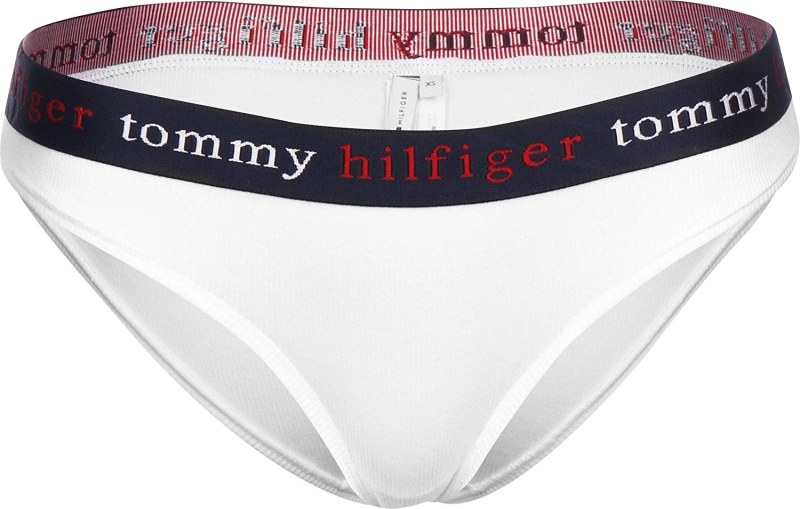 Kalhotky UW0UW02201-YCD bílomodrá - Tommy Hilfiger - Dámské spodní prádlo kalhotky