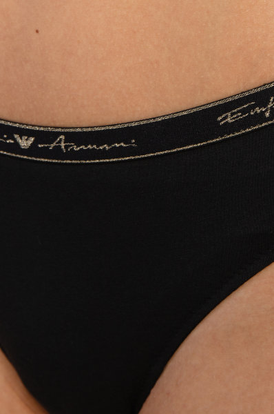 Dámské brazilské kalhotky 2 pack 163337 1A223 - 00020 - Černá - Emporio Armani - Dámské spodní prádlo kalhotky