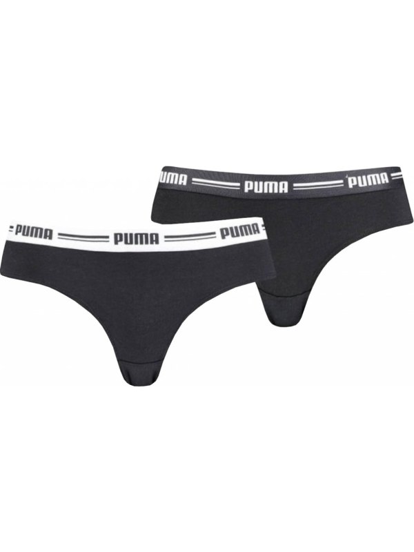 Dámské kalhotky brazilky 2PACK 603043001 černé - PUMA - Dámské spodní prádlo kalhotky