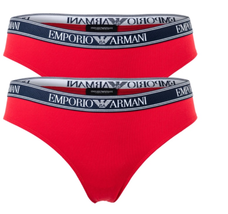 Dámské kalhotky - 163334 2R227 04574 - červená - Emporio Armani - Dámské spodní prádlo kalhotky