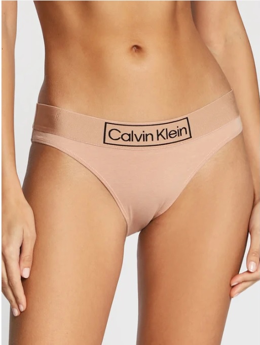 Dámské kalhotky Heritage - QF6775E TRK béžová - Calvin Klein - Dámské spodní prádlo kalhotky