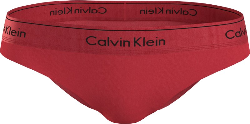 Dámské kalhotky BIKINI 000QF7451E XAT červené - Calvin Klein - Dámské spodní prádlo kalhotky