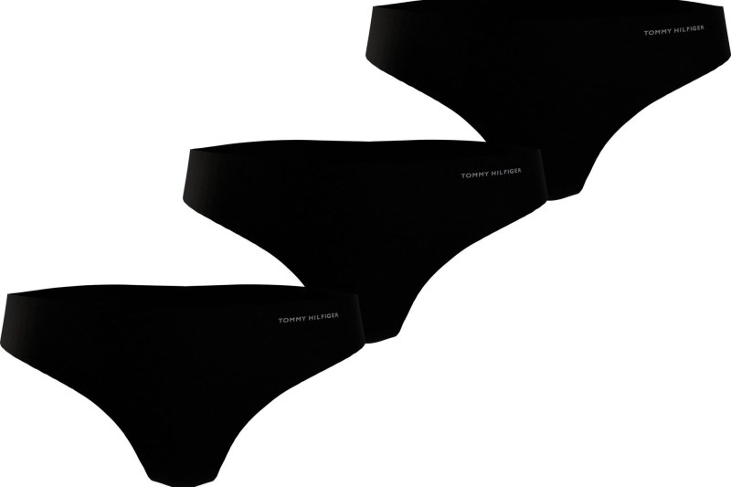 Dámské kalhotky 3PACK BRAZILIAN UW0UW03871 0SJ černé - Tommy Hilfiger - Dámské spodní prádlo kalhotky