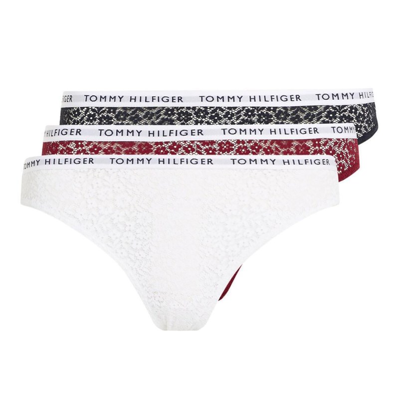 Dámské kalhotky Lace 3Pack UW0UW04513-0WE - Tommy Hilfiger Dámské kalhotky Lace 3Pack UW0UW04513-0WE - Tommy Hilfiger - Dámské spodní prádlo kalhotky