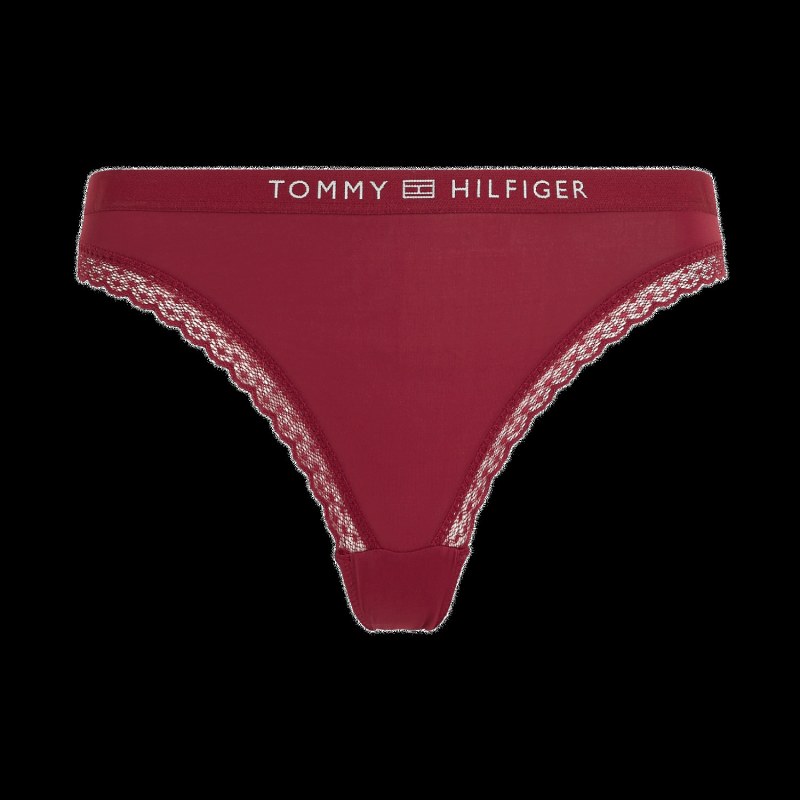 Dámské kalhotky Tonal Logo Lace UW0UW04183-XJS - Tommy Hilfiger Dámské kalhotky Tonal Logo Lace UW0UW04183-XJS - Tommy Hilfiger - Dámské spodní prádlo kalhotky