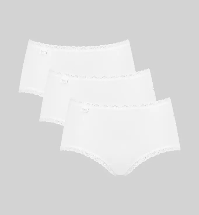Dámské kalhotky 24/7 Cotton Lace Midi C3P - Sloggi - Dámské spodní prádlo kalhotky