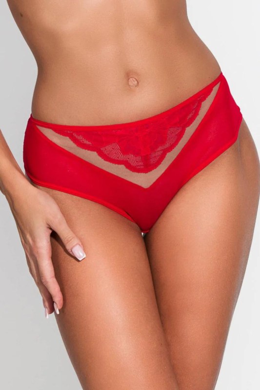 AMELIA 19201 ČERVENÁ PODPRSENKA KALHOTKY - Dámské spodní prádlo kalhotky