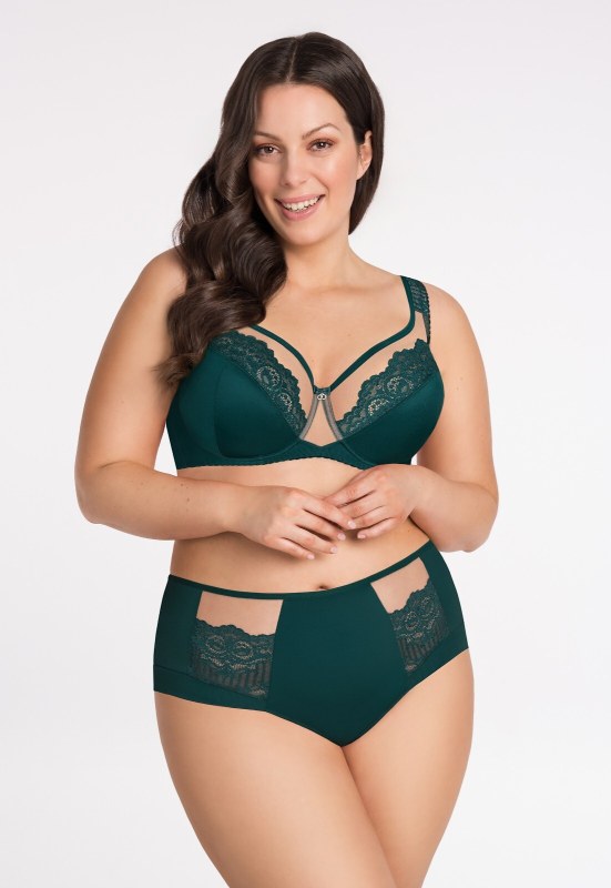 Dámské kalhotky Gorsenia K 442 Luisse S-4XL Green - Dámské spodní prádlo kalhotky